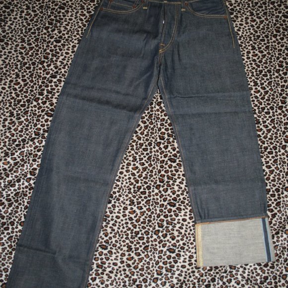 Evisu Rockabilly Selvage Denim Jeans Women 28 x 22 - Picture 1 of 7